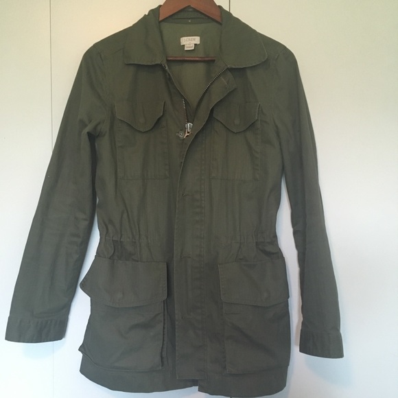 J. Crew Jackets & Blazers - J Crew Utility Style Green Jacket